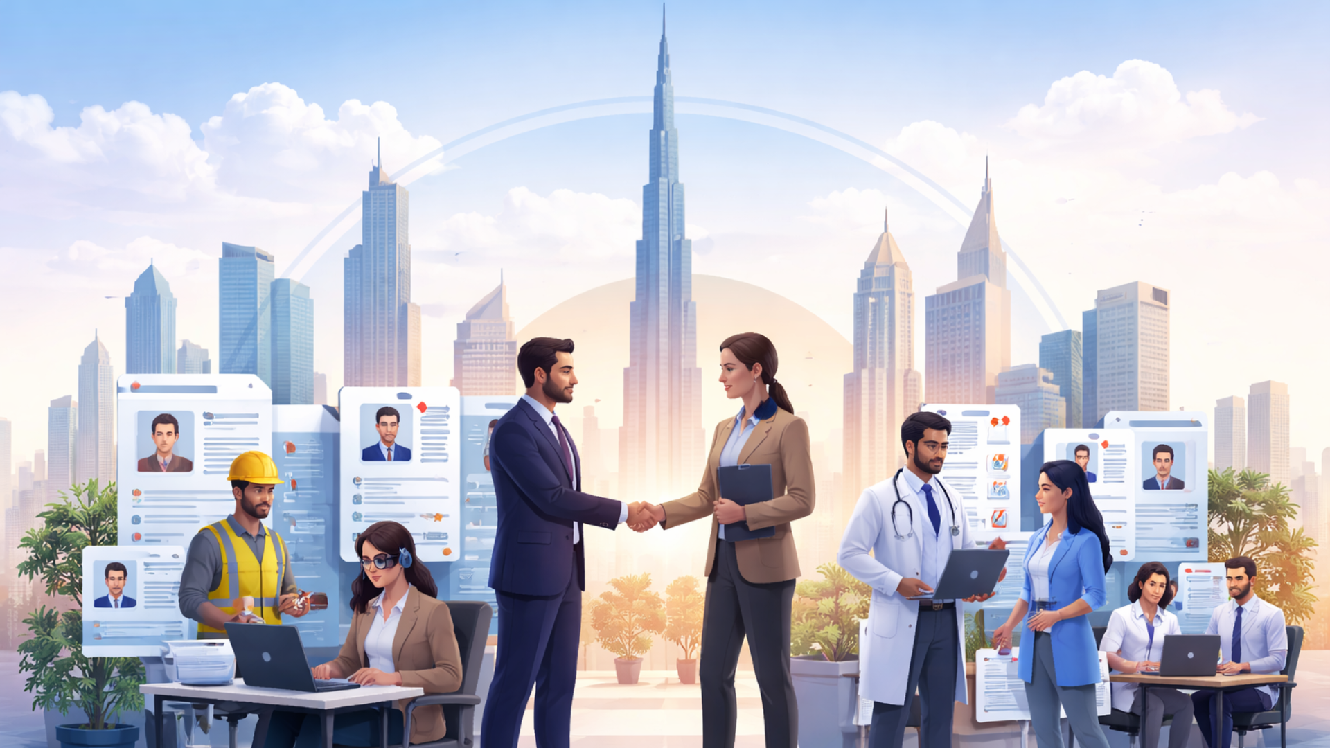 Contract staffing employees